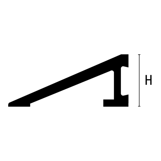 Profile de aluminiu pentru efect shadow gap fara LED în design interior si arhitectura pentru tavan.