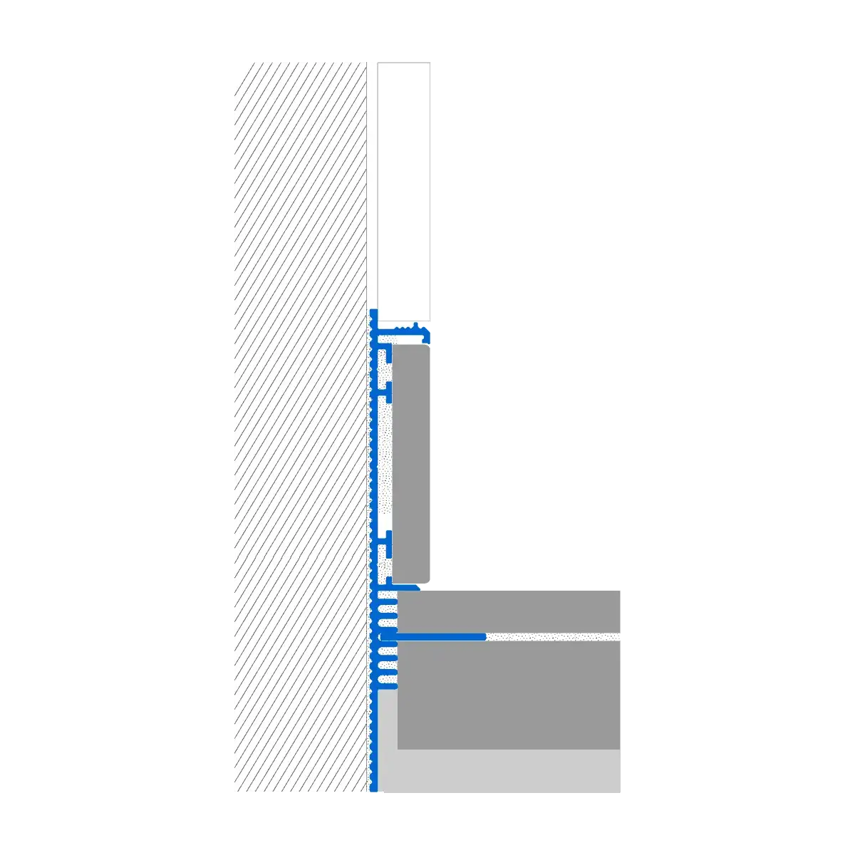 Profile de aluminiu pentru efect shadow gap fara LED în design interior si arhitectura pentru tavan.