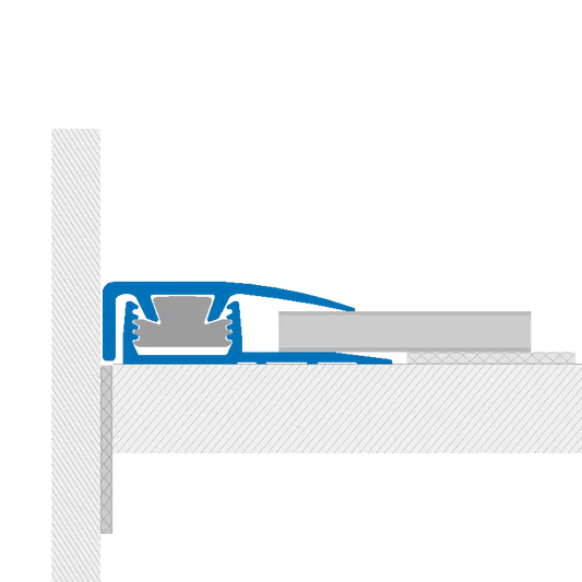 Profile de aluminiu pentru efect shadow gap fara LED în design interior si arhitectura pentru tavan.