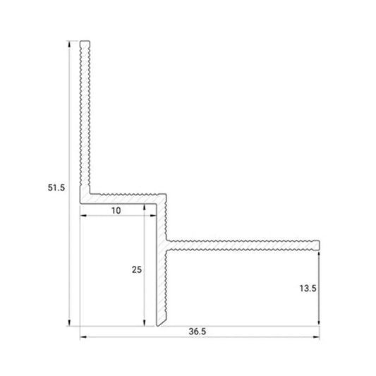 Profile de aluminiu pentru efect shadow gap fara LED în design interior si arhitectura pentru tavan.