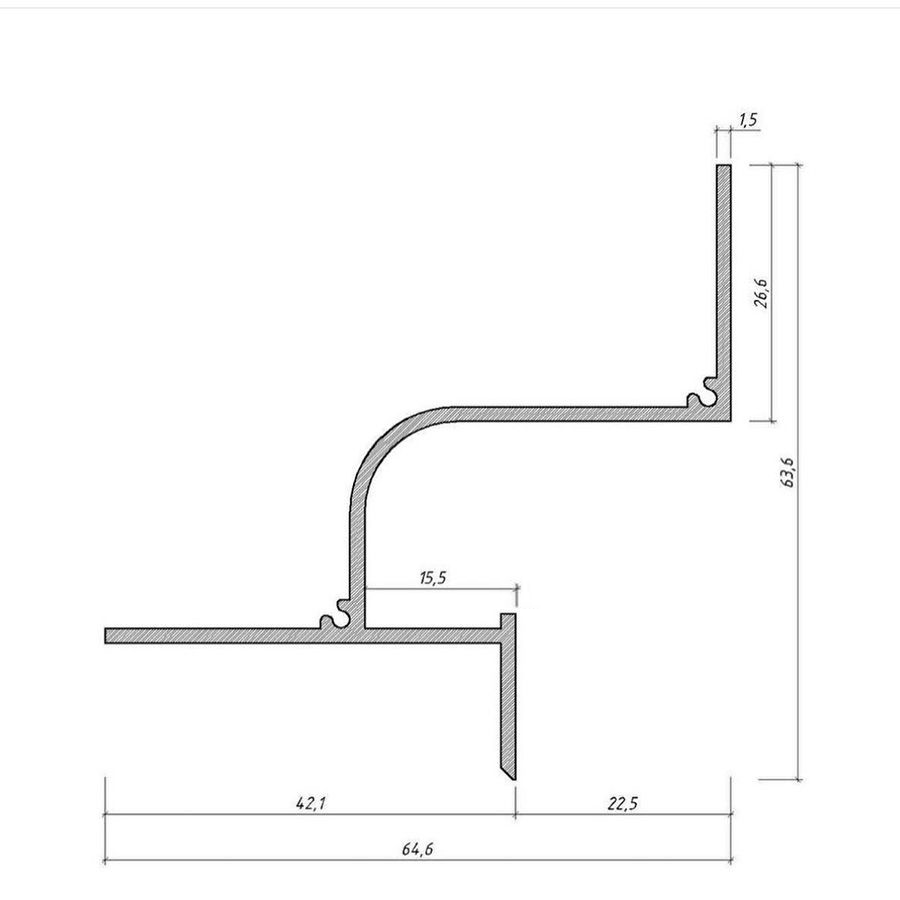 Profile de aluminiu pentru efect shadow gap cu LED în design interior si arhitectura pentru tavan.