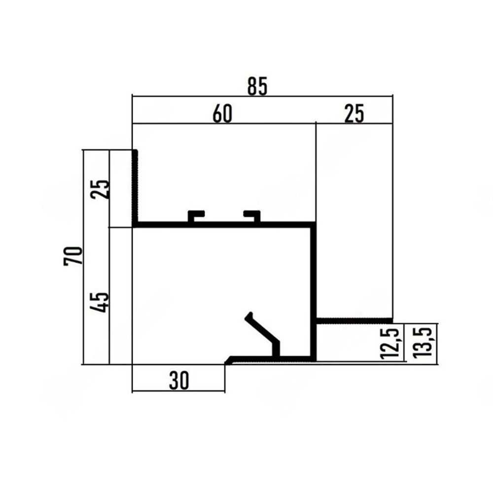 Profile de aluminiu pentru efect shadow gap cu LED în design interior si arhitectura pentru tavan.