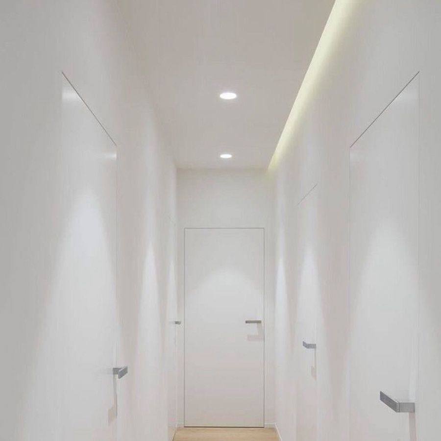 Profile de aluminiu pentru efect shadow gap cu LED în design interior si arhitectura pentru tavan.